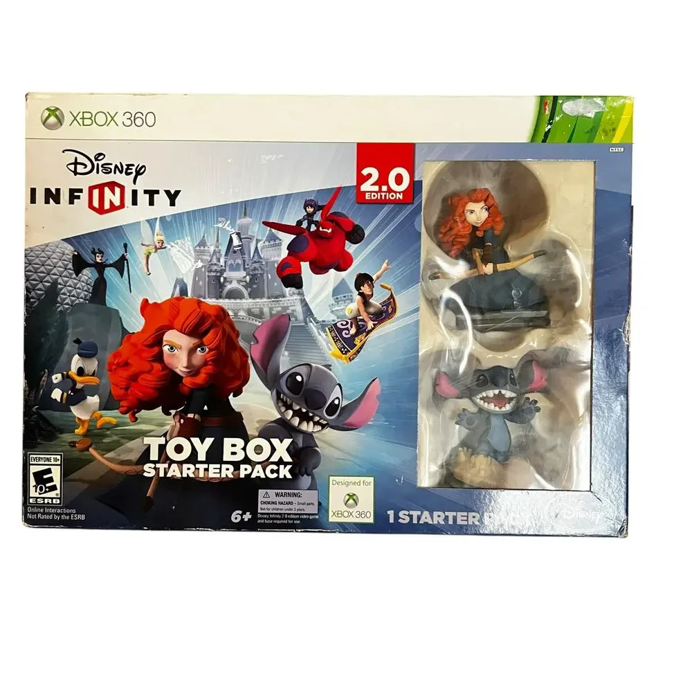 Disney INFINITY 2.0 Toy Box Starter Pack Lilo and stitch Merida X-box 360 NEW